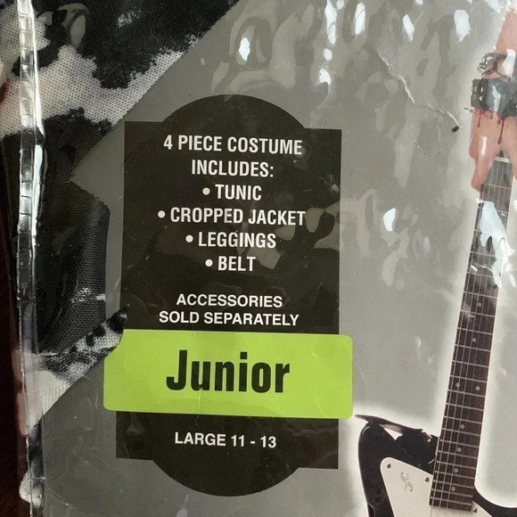 Rocked Out Zombie Halloween Costume Junior size Large - Picture 4 of 7